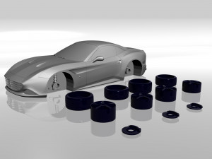 ferrari california 3d printable model 3D Baskı Modeli
