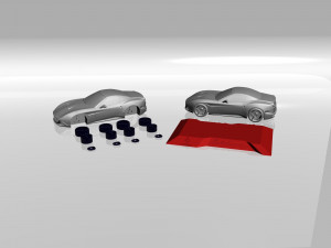 ferrari california 3d printable model 3D Baskı Modeli