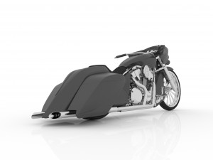 bagger chopper motorcycle for 3d print 3D प्रिंट मॉडल