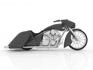 bagger chopper motorcycle for 3d print 3D Print Model