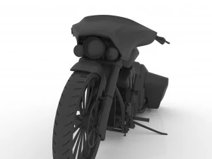 bagger chopper motorcycle for 3d print 3D Print Model