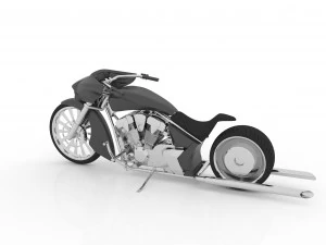 bagger chopper motorcycle for 3d print 3D Print Model