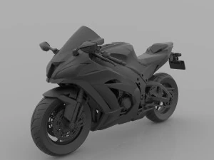 Kawasaki Ninja ZX-10R 1000 3D-druckbares Modell 3D Druckmodell