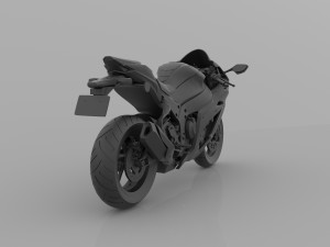 kawasaki ninja zx-10r 1000 3d printable model Modèles 3D en vedette
