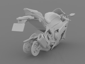 kawasaki ninja zx-10r 1000 3d printable model Modèles 3D en vedette