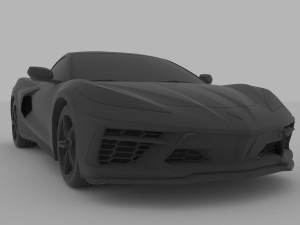 chevrolet corvette c8 2020 for 3d printing stl file 3D प्रिंट मॉडल