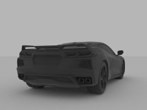 chevrolet corvette c8 2020 for 3d printing stl file 3D Baskı Modeli