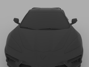 chevrolet corvette c8 2020 for 3d printing stl file 3D Baskı Modeli