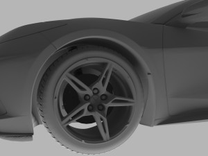 chevrolet corvette c8 2020 for 3d printing stl file 3D Baskı Modeli