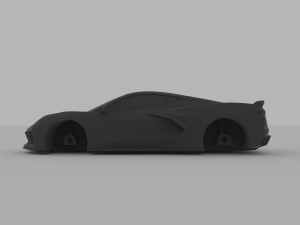 chevrolet corvette c8 2020 for 3d printing stl file 3D Baskı Modeli