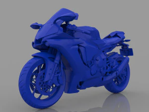 Yamaha YZF R1 2015&ndash;2019 bereit zum Drucken 3D Druckmodell