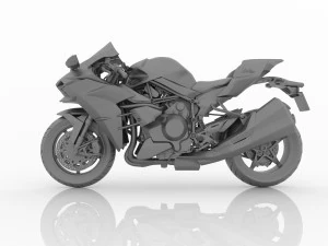 suprbike kawasaki ninja h2 for print stl file 3D Print Model