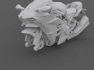 suprbike kawasaki ninja h2 for print stl file 3D Print Model