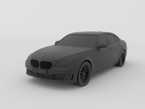 car 750 7 series f02 2010-2014 for 3d print stl file ready to printig 3D Print Model