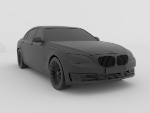 car 750 7 series f02 2010-2014 for 3d print stl file ready to printig 3D Print Model