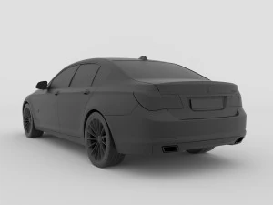 car 750 7 series f02 2010-2014 for 3d print stl file ready to printig 3D Print Model