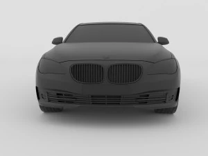 car 750 7 series f02 2010-2014 for 3d print stl file ready to printig 3D Print Model