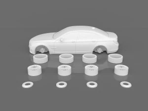 car 750 7 series f02 2010-2014 for 3d print stl file ready to printig 3D Print Model