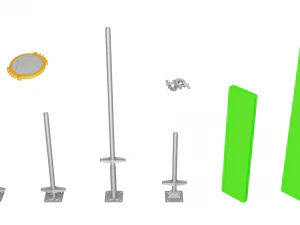 Опорные плиты Speedyscaf 3D Модель