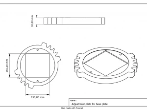 Speedyscaf base plates 3D Model