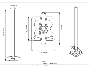 Speedyscaf base plates 3D Model