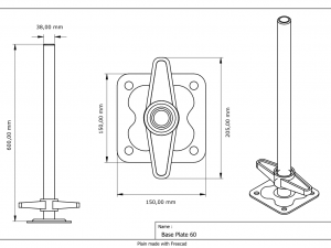 Speedyscaf base plates 3D Model