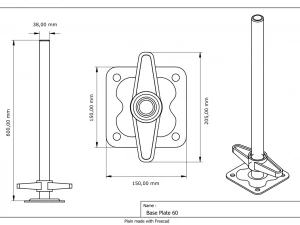 Speedyscaf base plates 3D Model