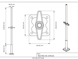 Speedyscaf base plates 3D Model