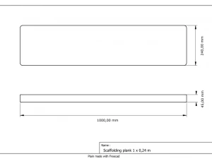 Speedyscaf base plates 3D Model