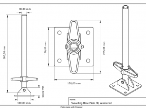 Speedyscaf base plates 3D Model