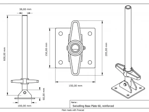 Speedyscaf base plates 3D Model