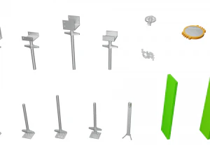 Опорные плиты лесов Allround 3D Модель