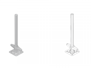 Allround scaffolding base plates 3D Model