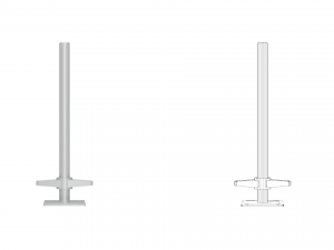 Allround scaffolding base plates 3D Model