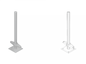 Allround scaffolding base plates 3D Model