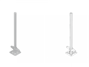 Allround scaffolding base plates 3D Model