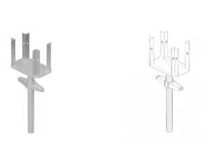 만능 비계 베이스 플레이트 3D 모델