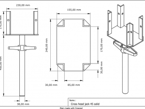 Allround scaffolding base plates 3D Model