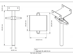 만능 비계 베이스 플레이트 3D 모델