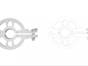 Allround scaffolding base plates 3D Model
