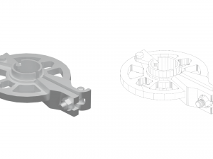 Allround scaffolding base plates 3D Model