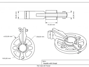 만능 비계 베이스 플레이트 3D 모델