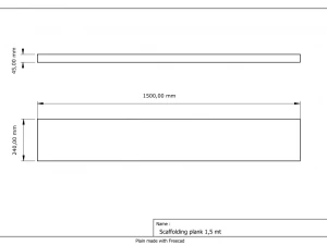 만능 비계 베이스 플레이트 3D 모델