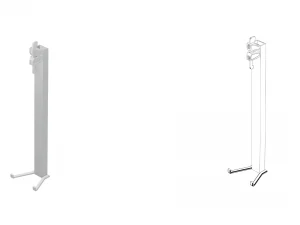 만능 비계 베이스 플레이트 3D 모델