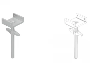 만능 비계 베이스 플레이트 3D 모델