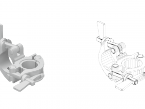 Allround scaffolding base plates 3D Model