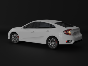 honda civic 2016 - 3d car model 3D Model
