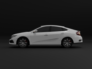 honda civic 2016 - 3d car model 3D Model