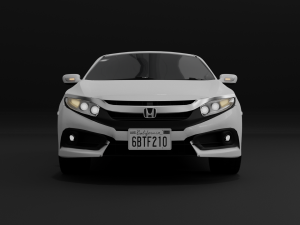 honda civic 2016 - 3d car model 3D Model