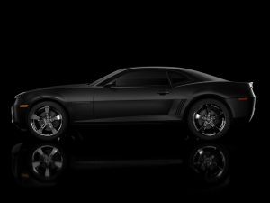 2015 chevrolet camaro matte black model Modello 3D